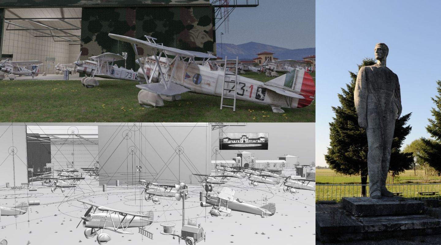 Copertina per L'aeroporto di Gorizia e la sua storia, un modello 3D per scoprirla